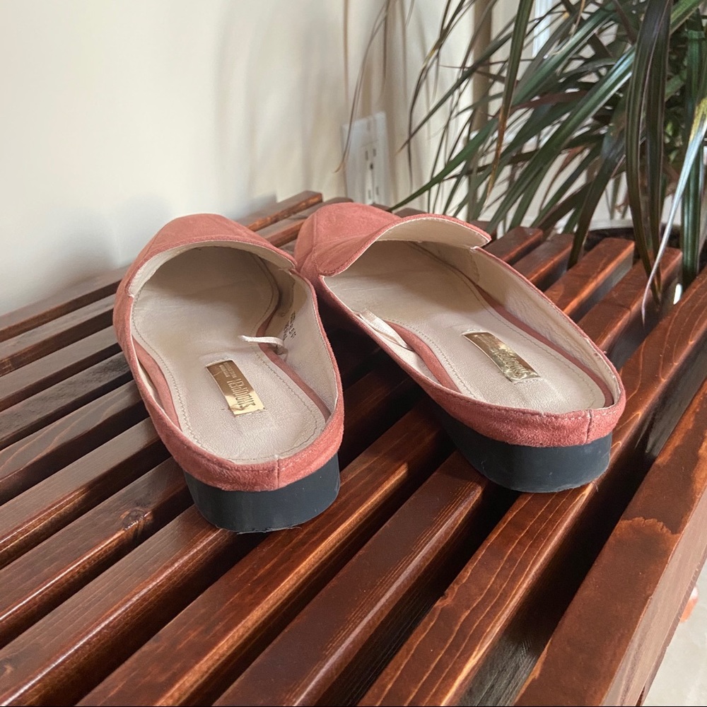 Pink suede slides - Picture 3 of 5